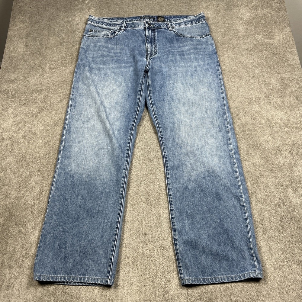 John Varvatos USA Jeans Mens 38R 37x29 Medium Wash Denim Pants Relaxed Wide Leg